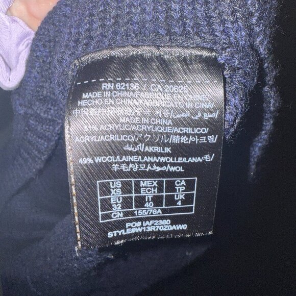 Guess Black Blue Cold Shoulder Sweater Size XS - Picture 5 of 5